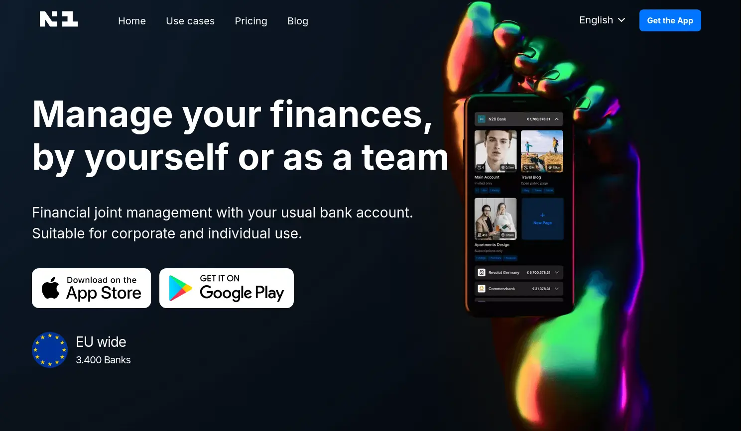 Website der Firma N + 1 Finance AG