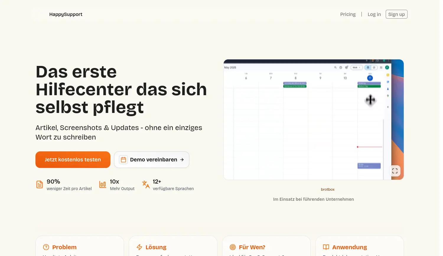 Website der Firma HappySupport UG (haftungsbeschränkt)