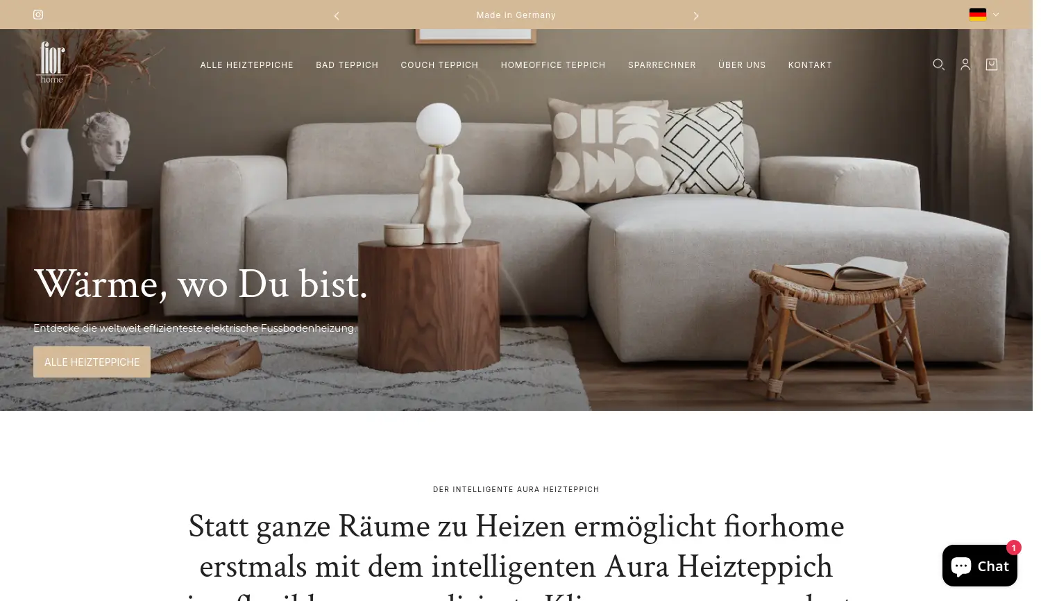 Website der Firma fior Familie GmbH