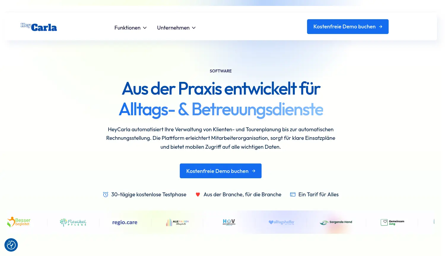 Website der Firma J&J Software GmbH