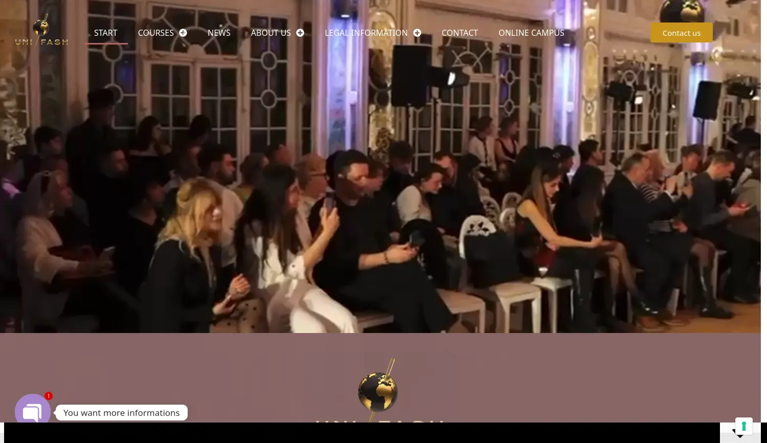 Website der Firma UniFash GmbH