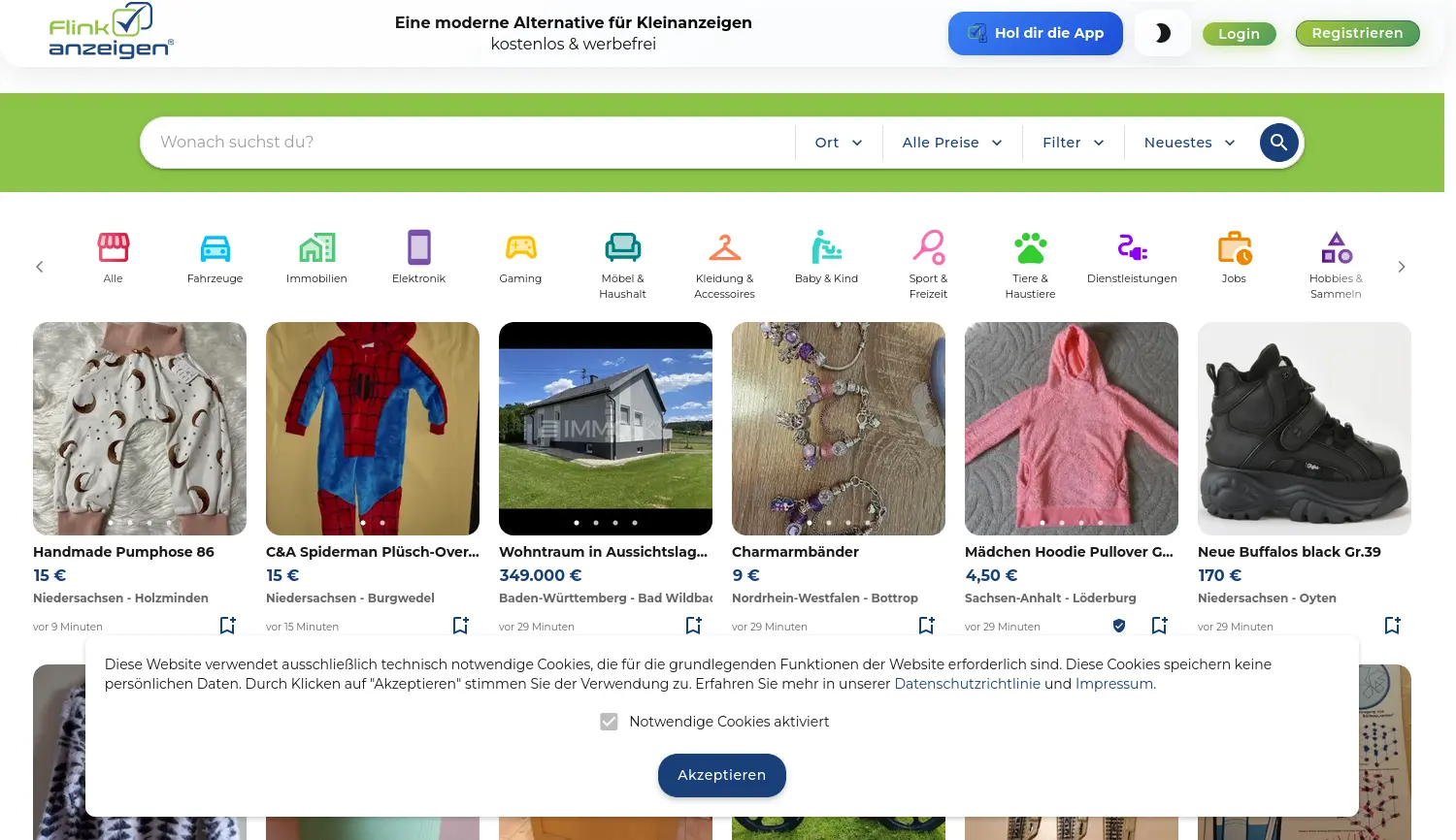 Website der Firma Franz Berlich