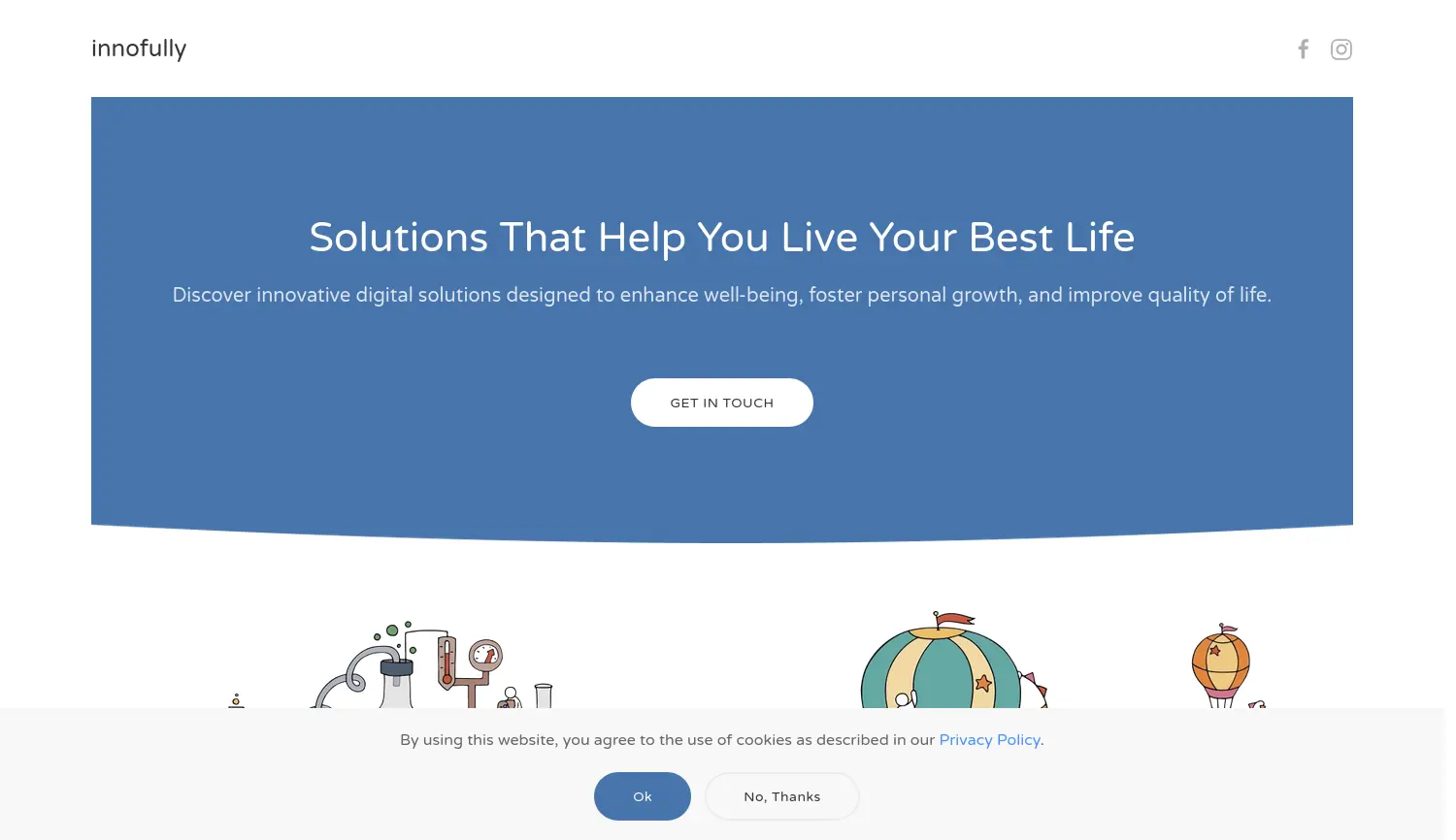 Website der Firma innofully GmbH