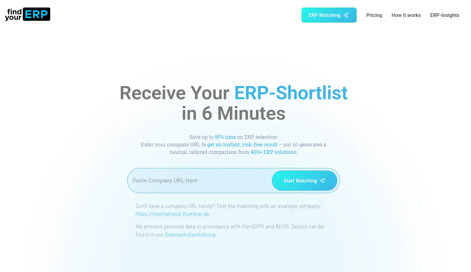 Website der Firma Sectorlens GmbH