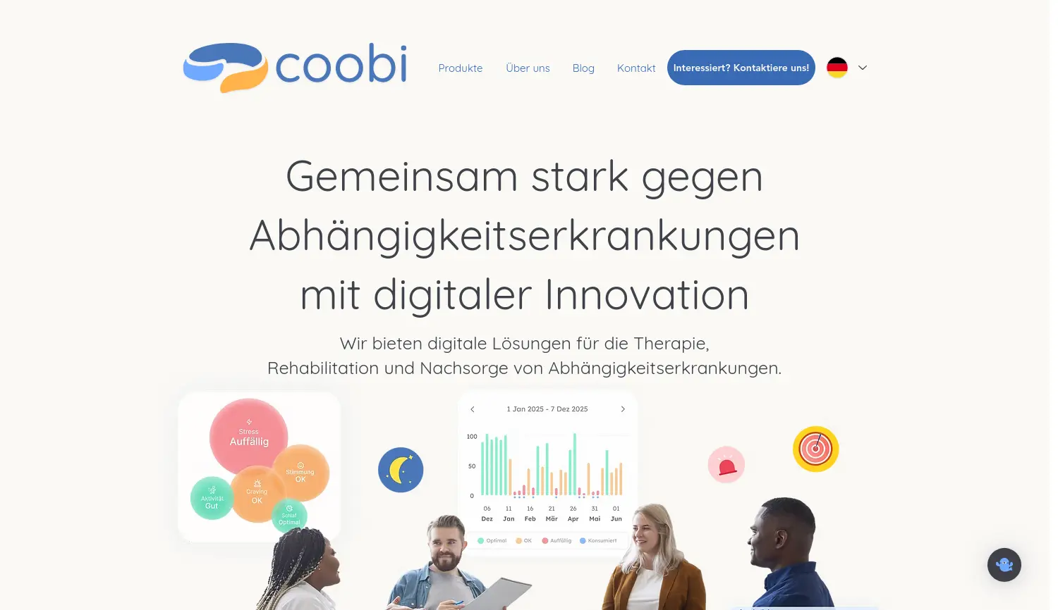 Website der Firma Stigma Health GmbH