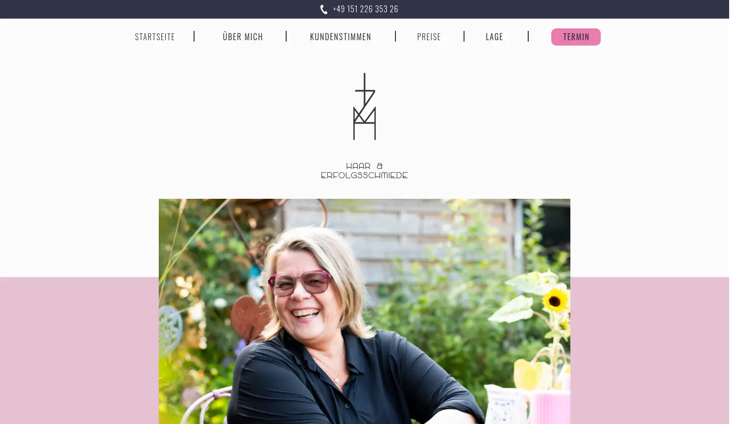 Website der Firma Ines Zigahn-Mackens Friseursalon