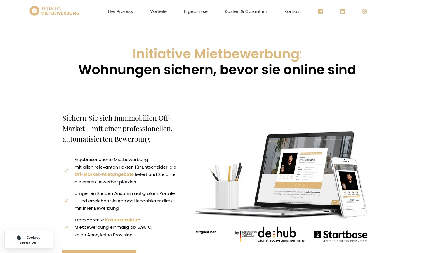 Website der Firma eConnect Digital Marketing