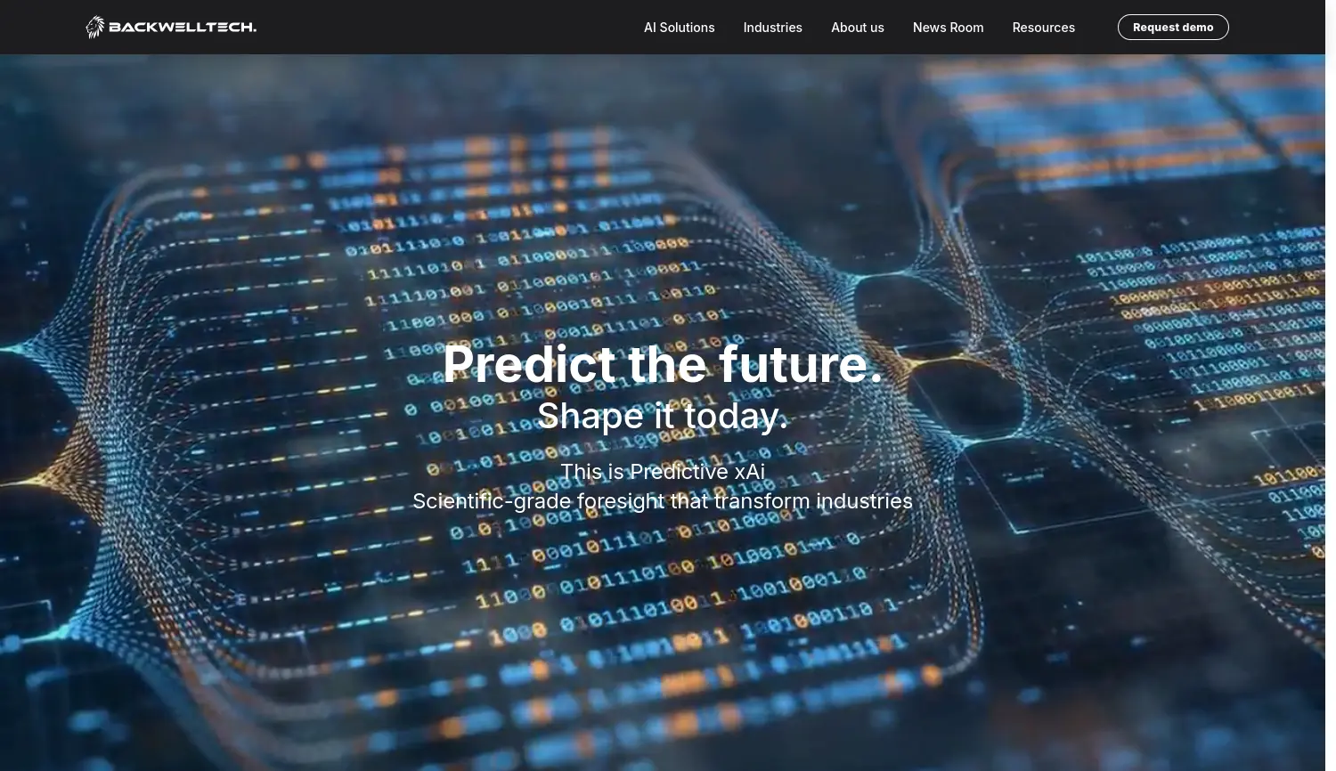 Website der Firma Backwell Tech Corp. Europe GmbH