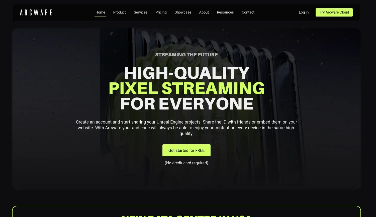 Website der Firma Arcware GmbH