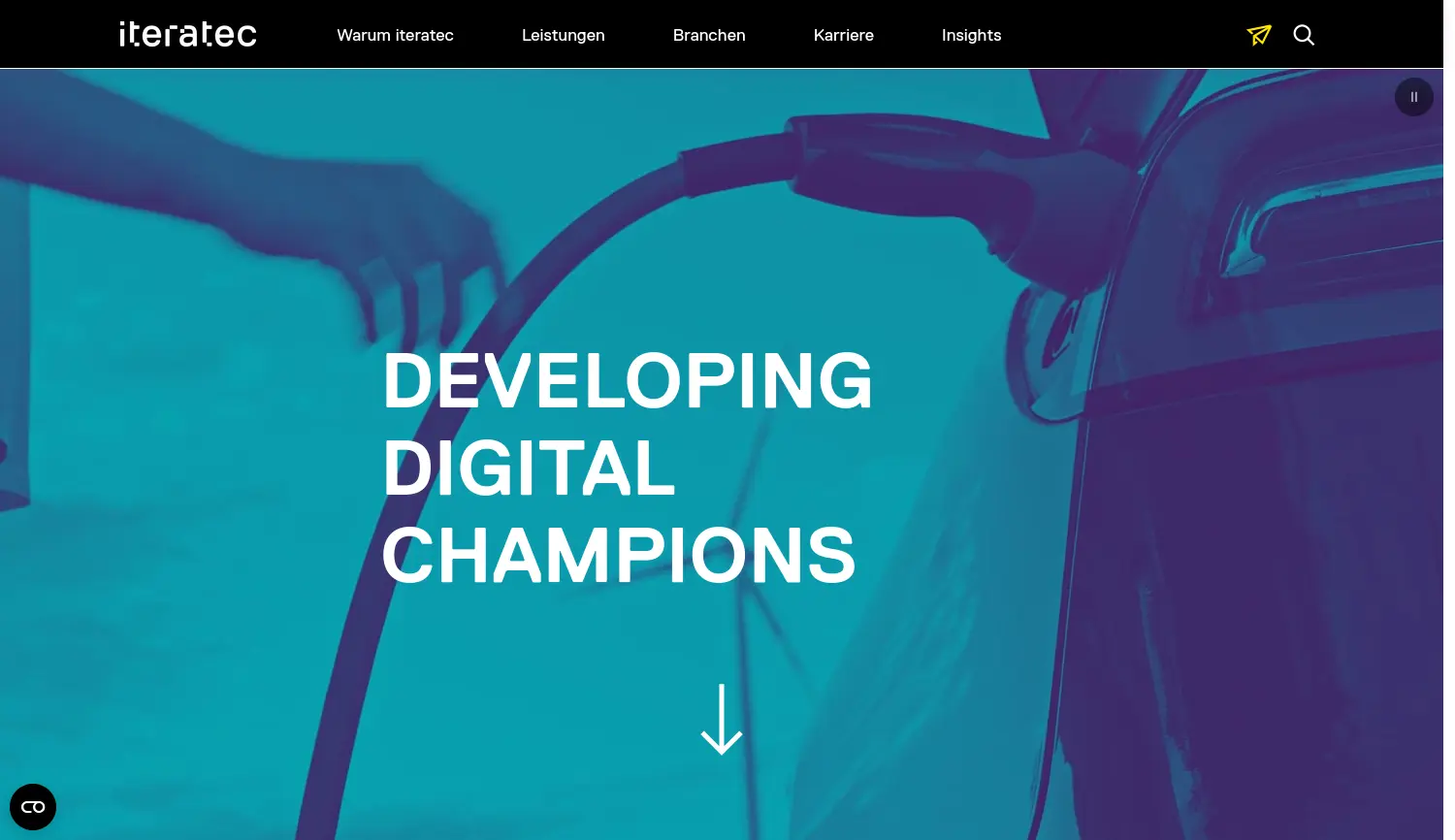 Website der Firma iteratec GmbH