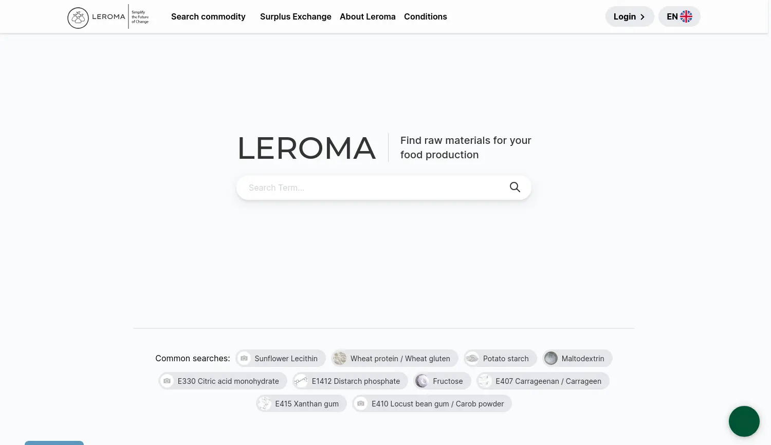 Website der Firma Leroma GmbH