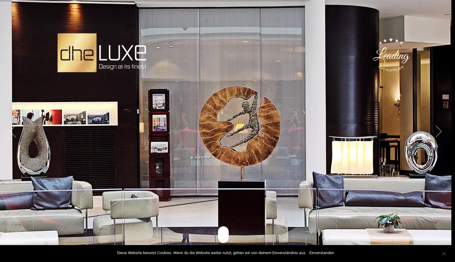 Website der Firma dheLUXE GmbH