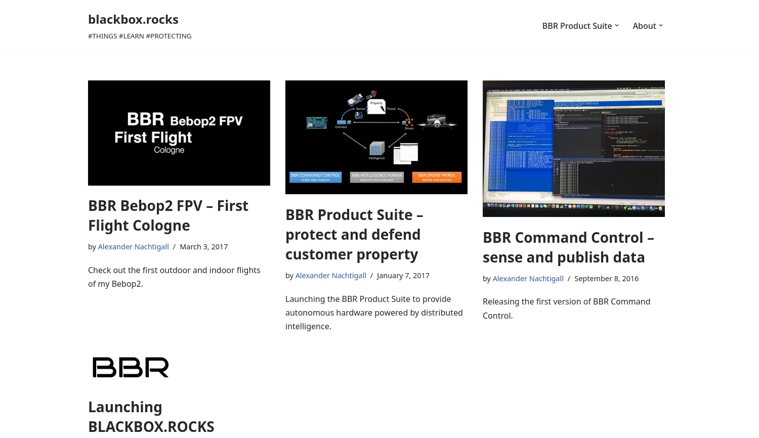 Website der Firma BLACKBOX.ROCKS Inh. Alexander Nachtigall