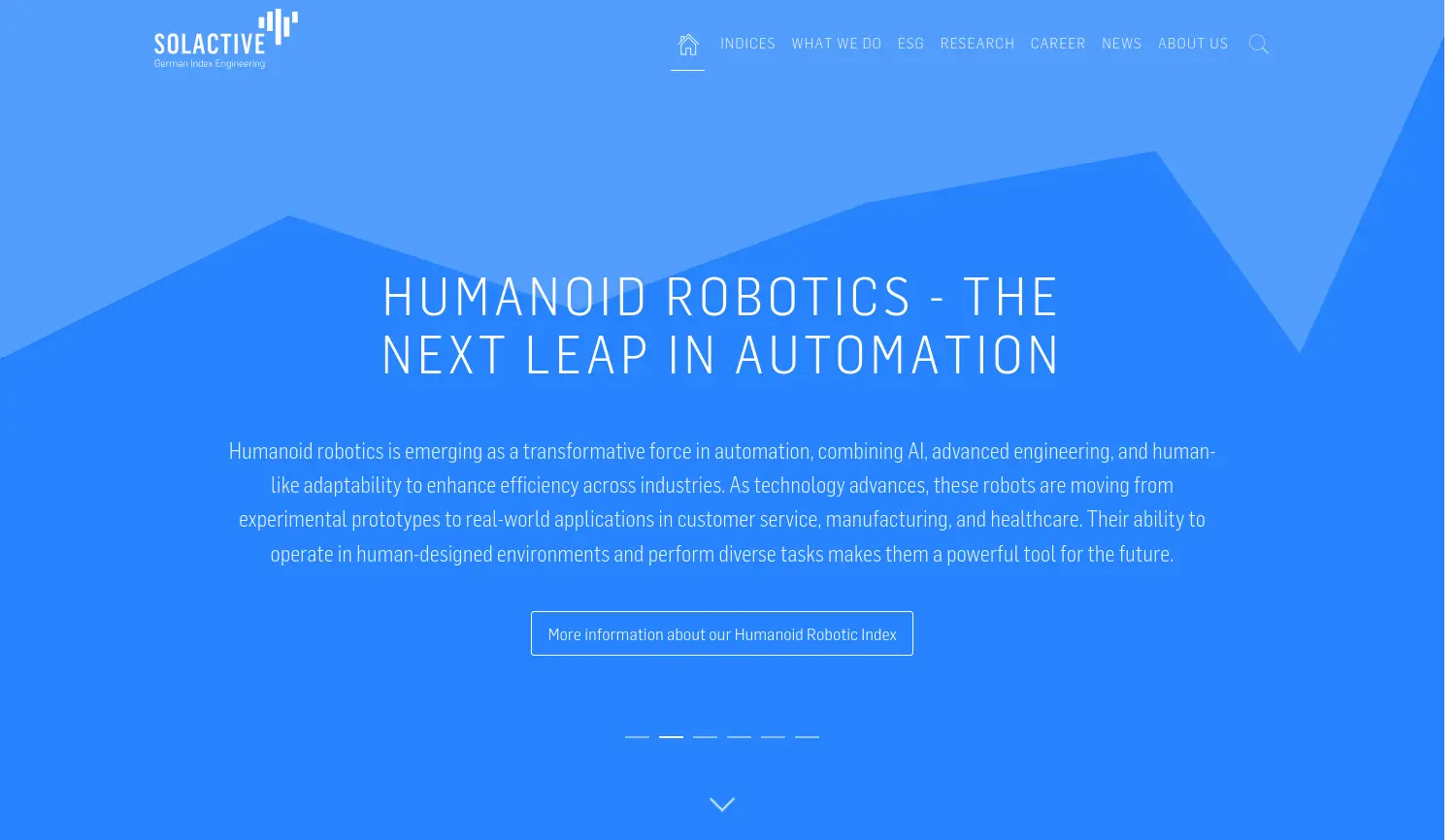 Website der Firma Solactive AG