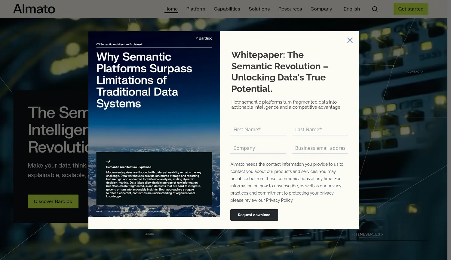 Website der Firma Almato AG