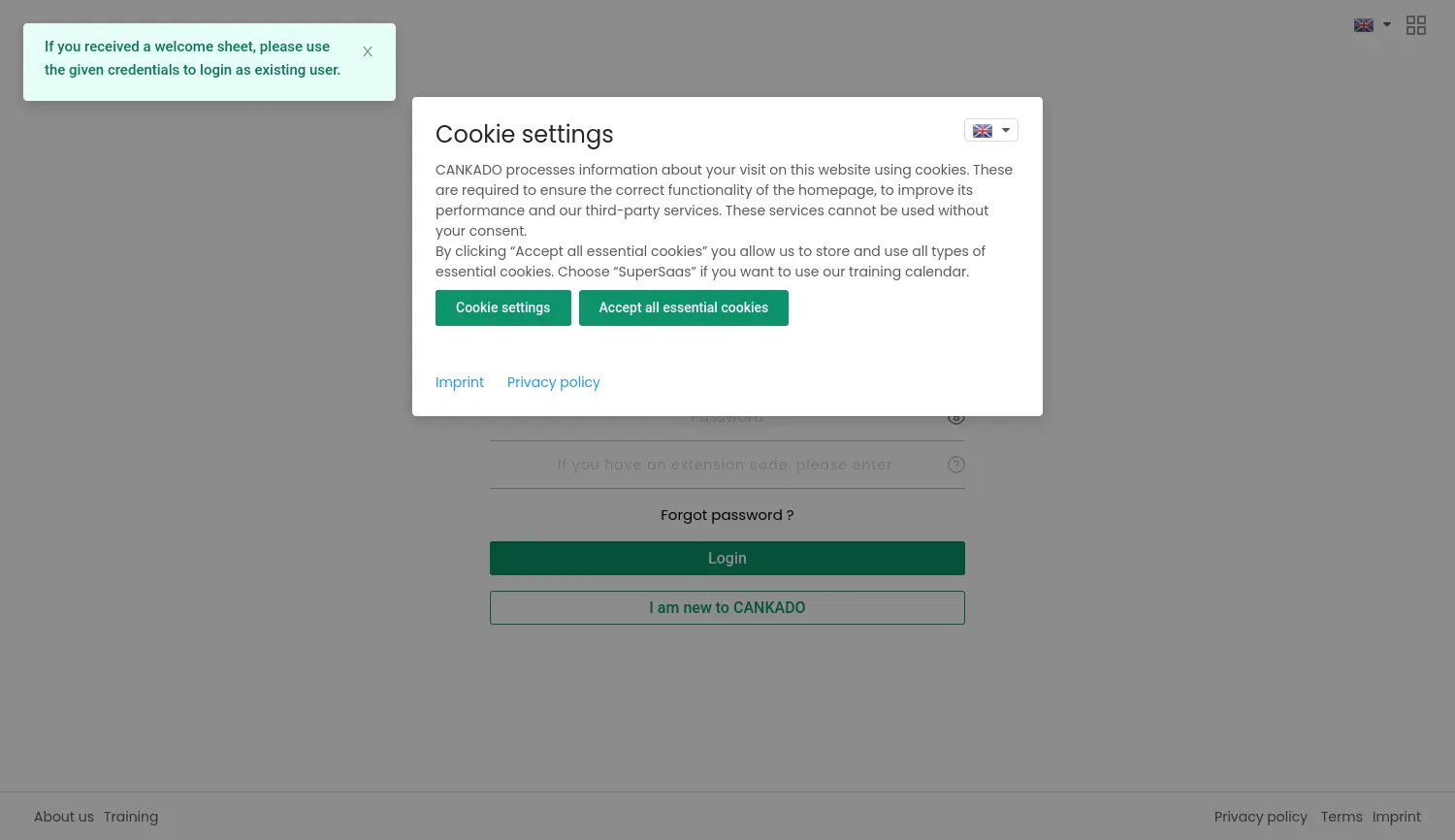 Website der Firma CANKADO GmbH