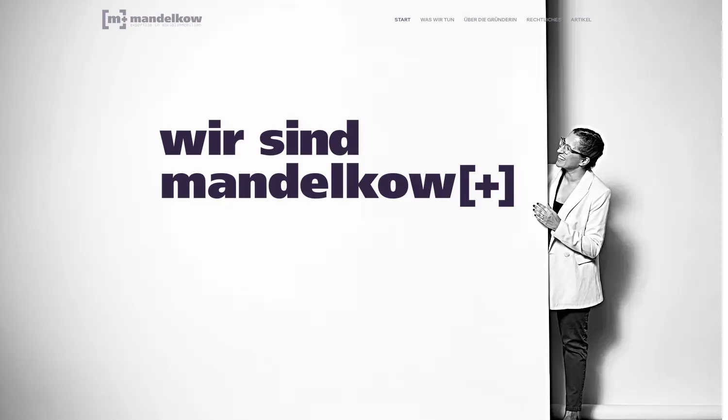 Website der Firma Mandelkow Plus GmbH