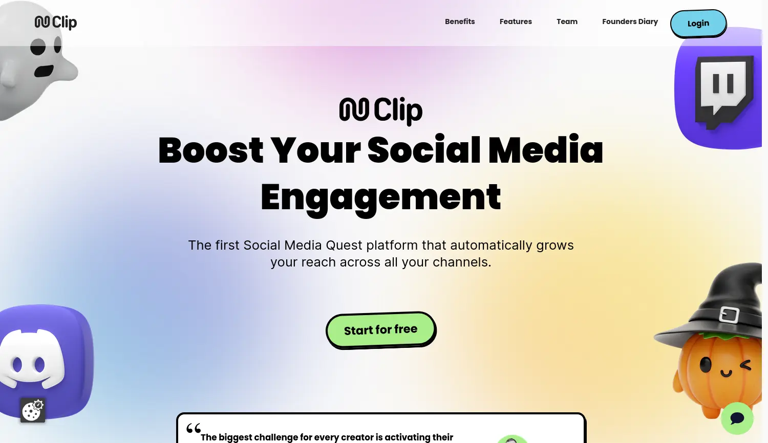 Website der Firma NClip GmbH