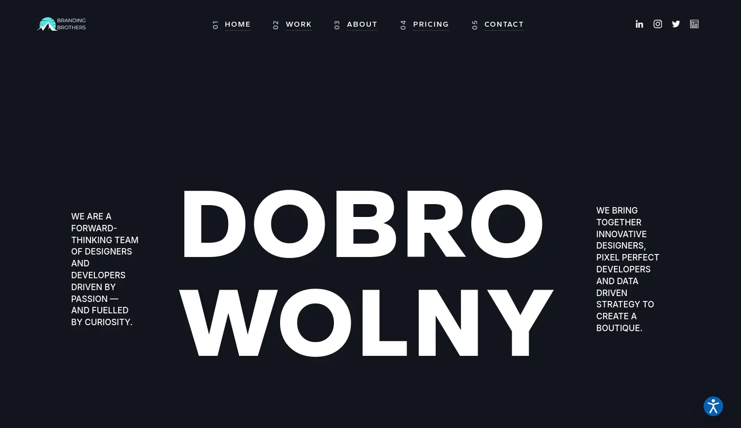 Website der Firma Branding Brothers