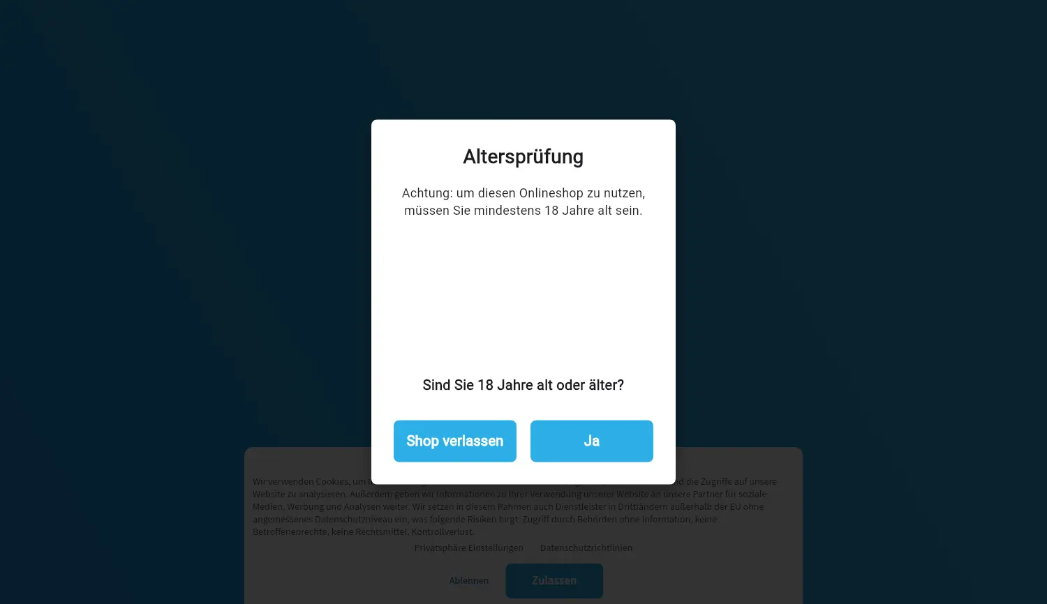 Website der Firma Durst Shop GmbH