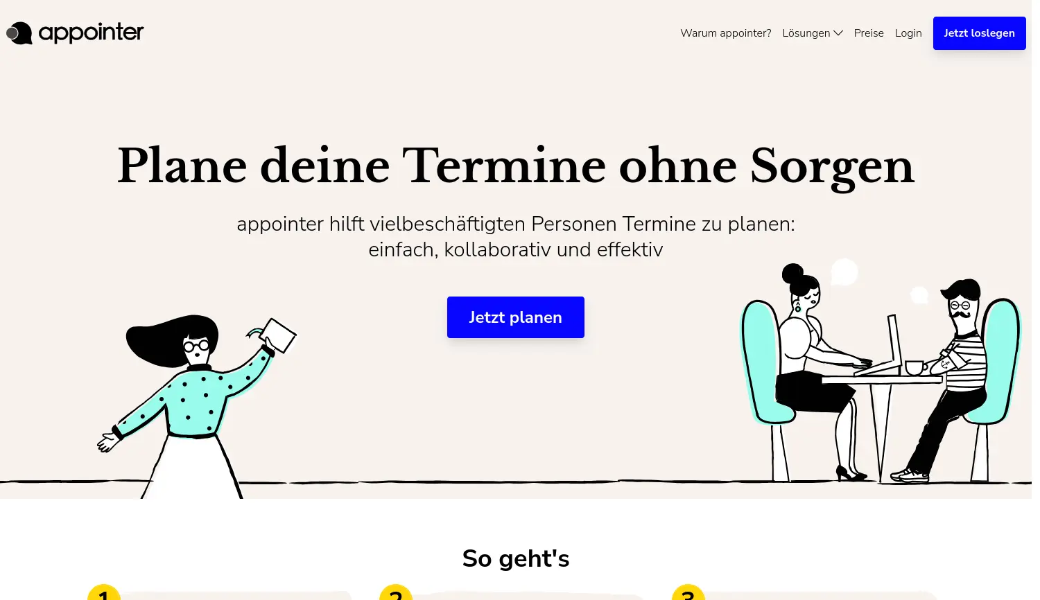 Website der Firma appointer Gesellschaft mit beschränkter Haftung