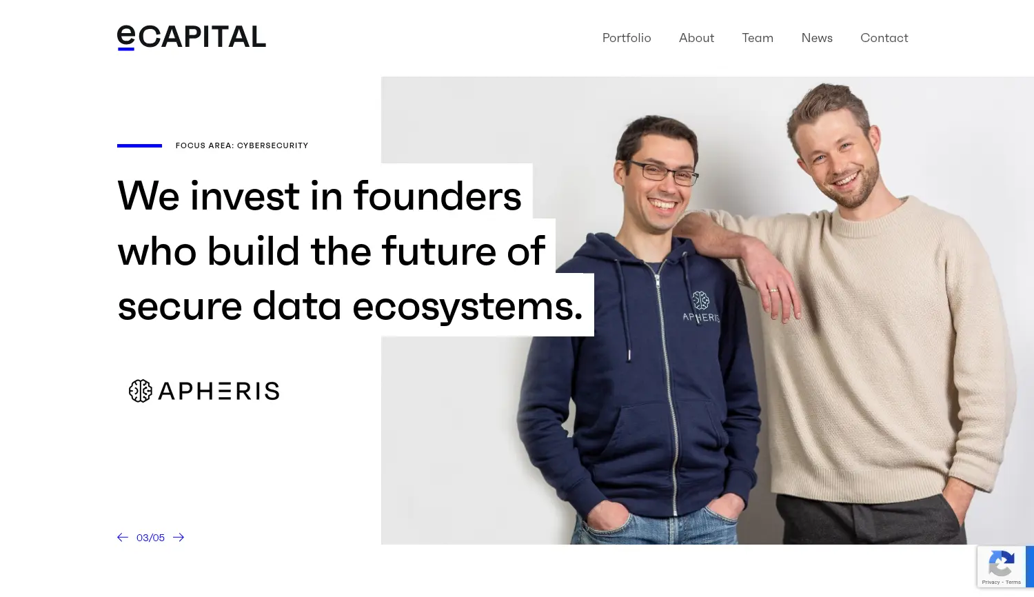Website der Firma eCAPITAL ENTREPRENEURIAL PARTNERS AG