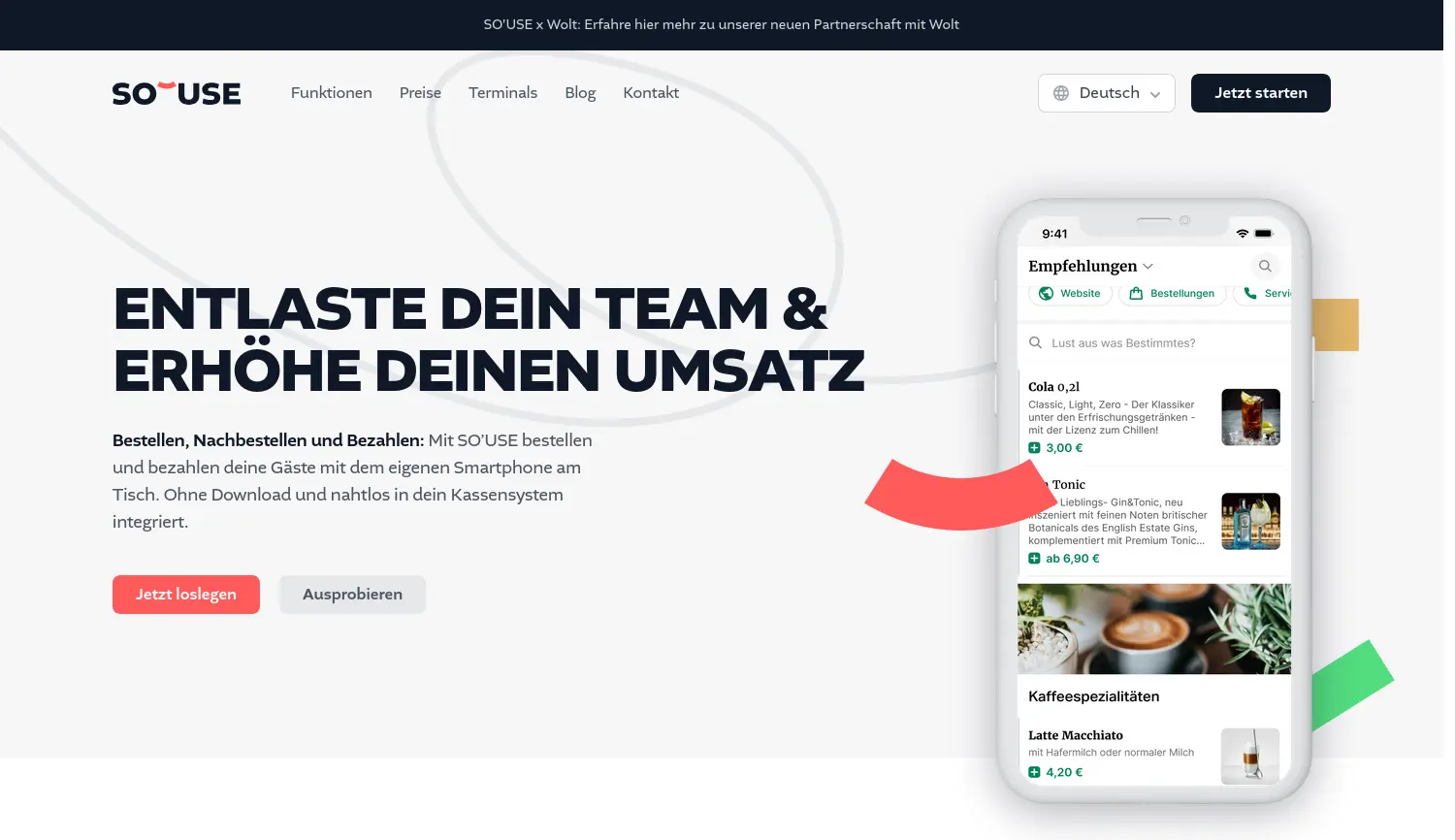 Website der Firma Horeca Digital System GmbH