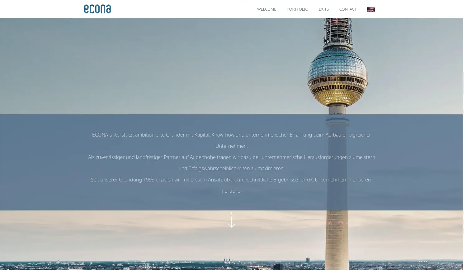 Website der Firma ECONA AG