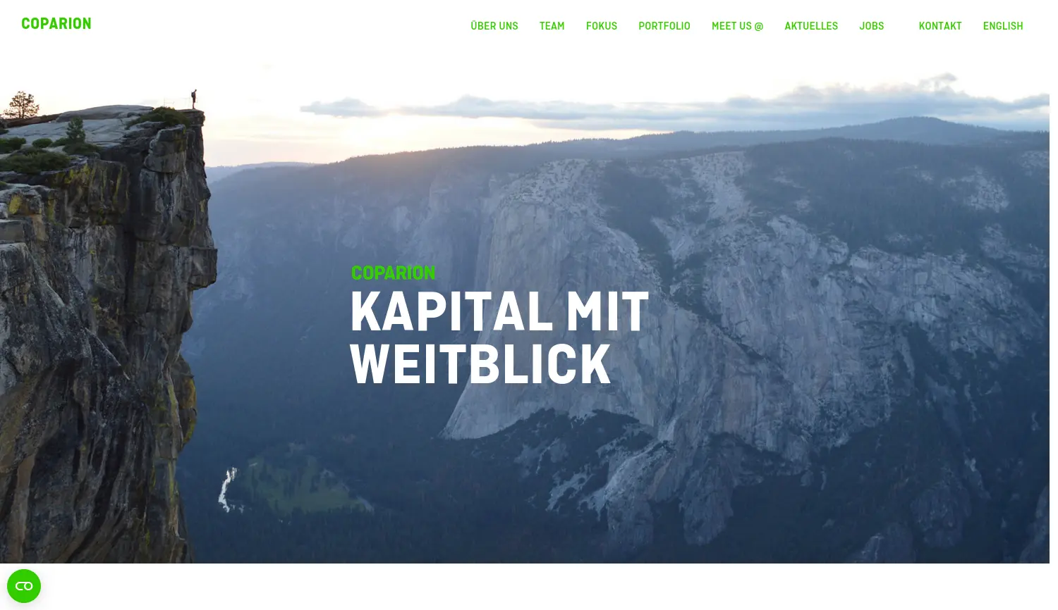 Website der Firma coparion