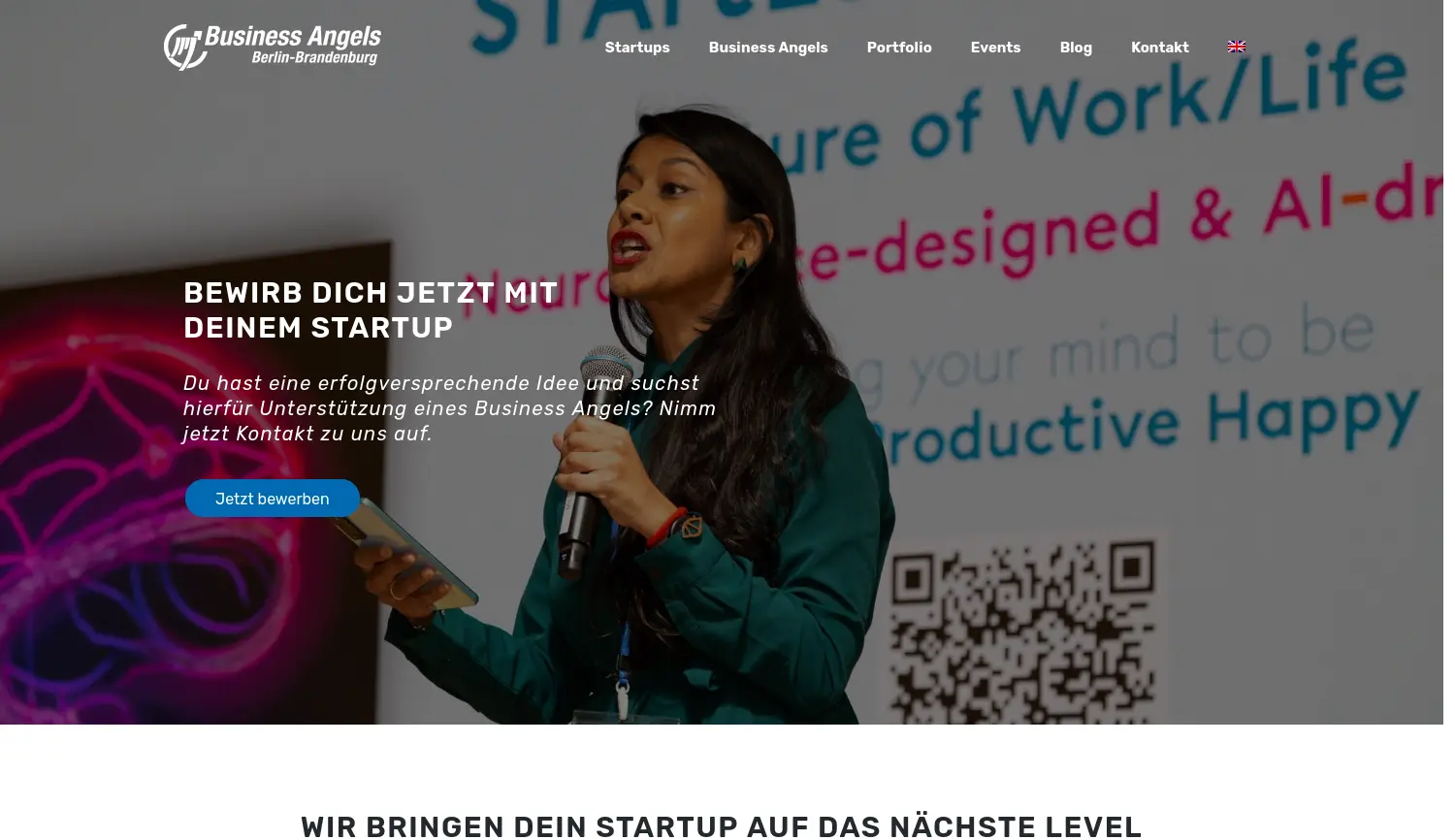 Website der Firma Business Angels Club Berlin-Brandenburg e.V.