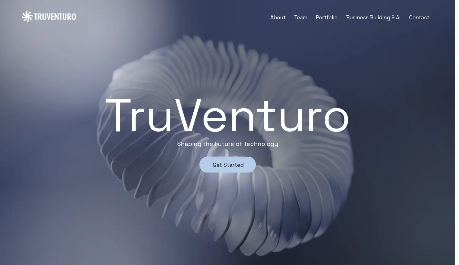 Website der Firma TruVenturo GmbH