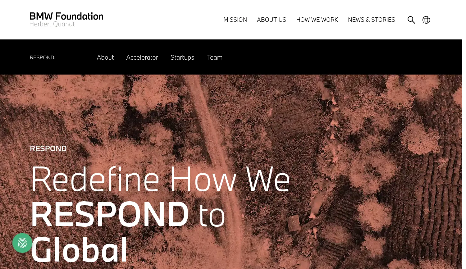 Website der Firma BMW Foundation Herbert Quandt und UnternehmerTUM