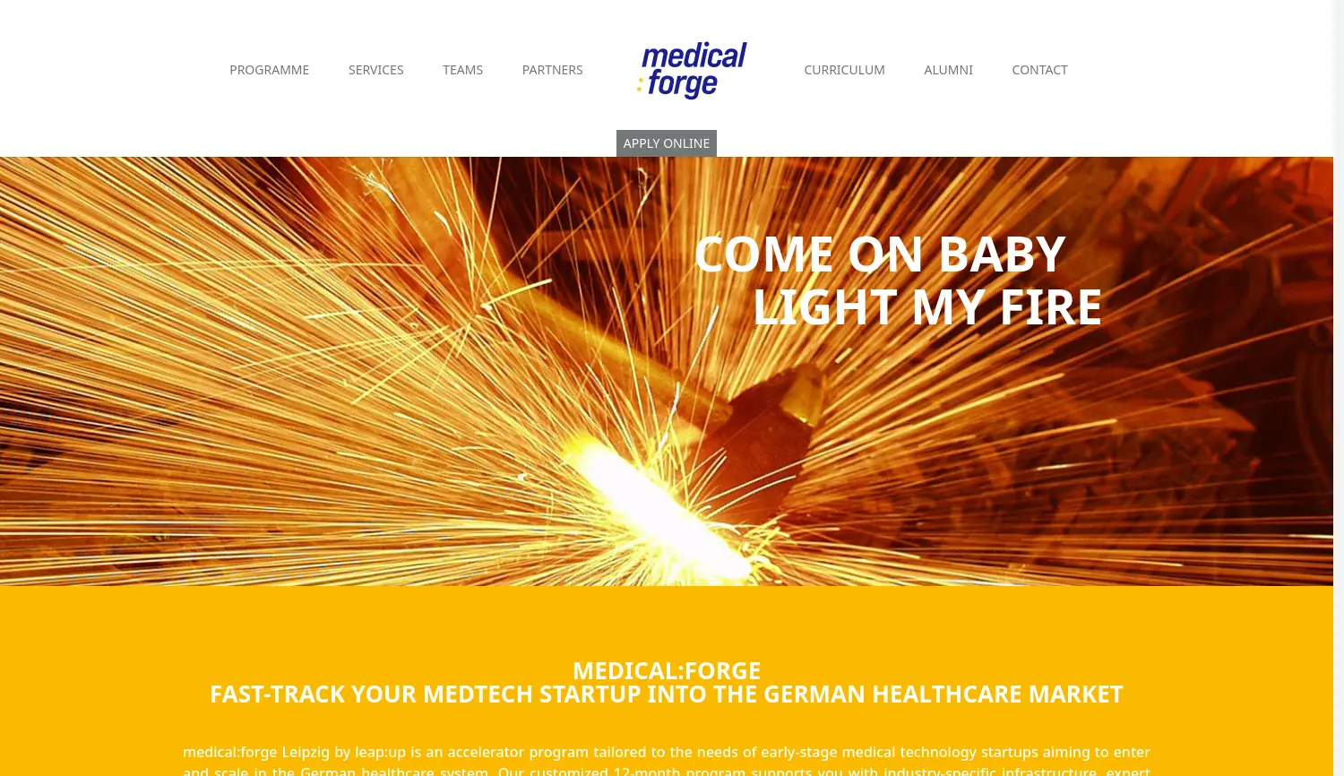 Website der Firma biosaxony Management GmbH