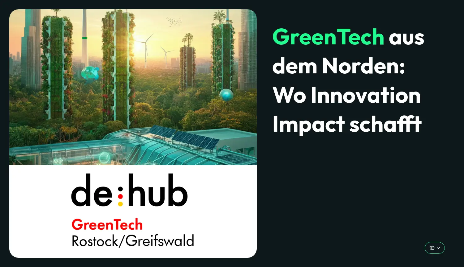Website der Firma GreenTech Hub MV