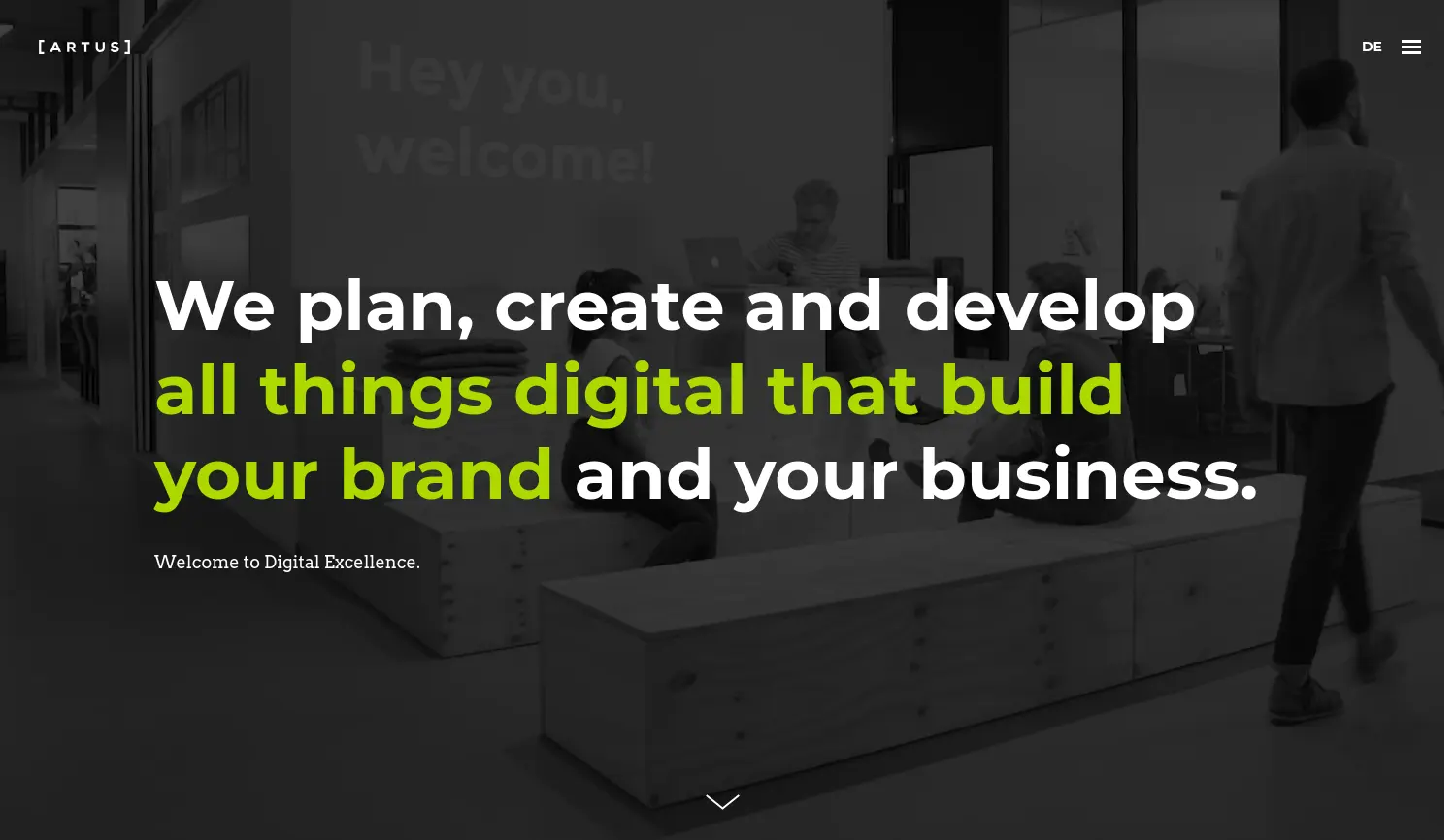 Website der Firma ARTUS interactive GmbH