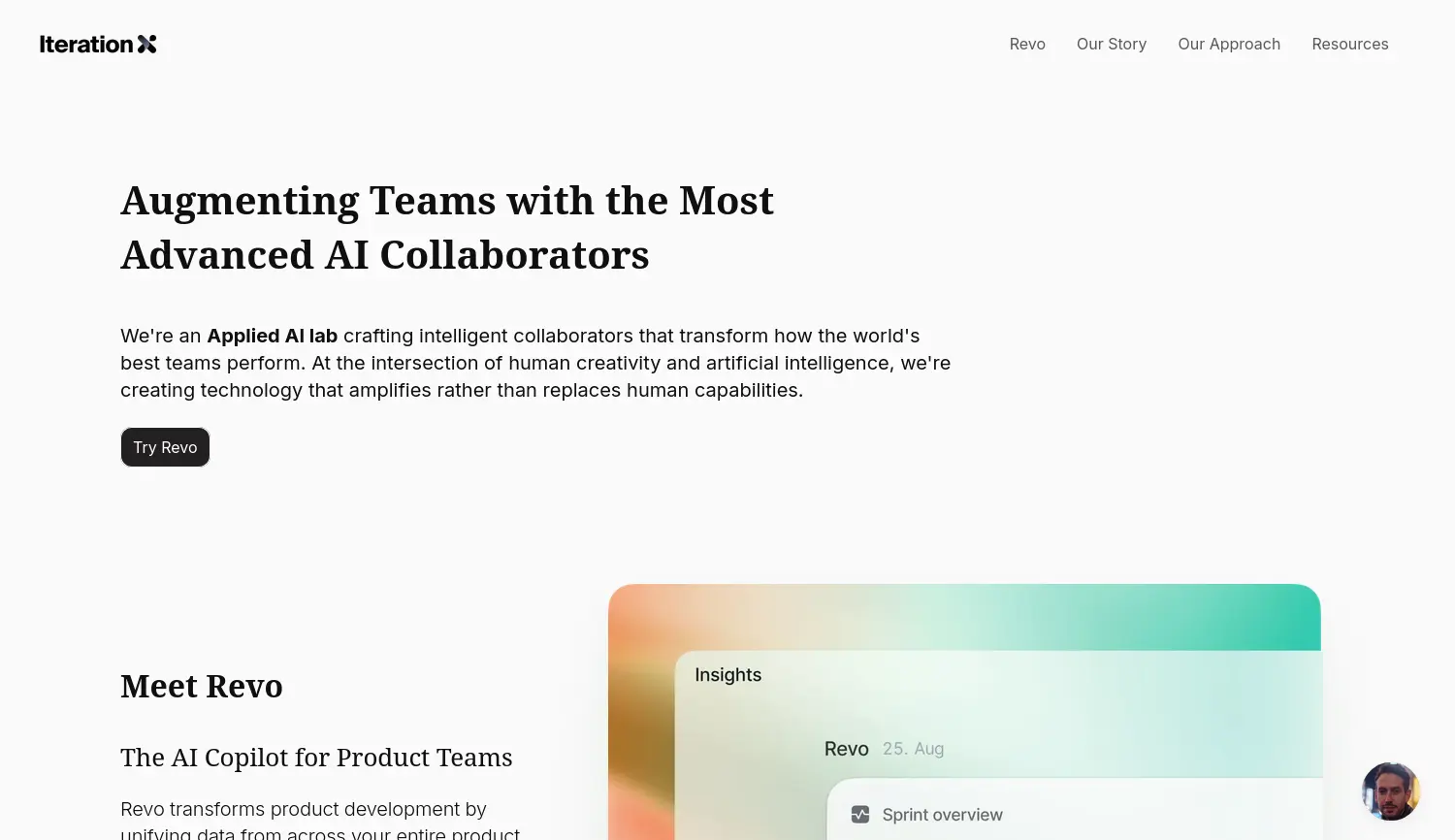 Website der Firma Iteration X