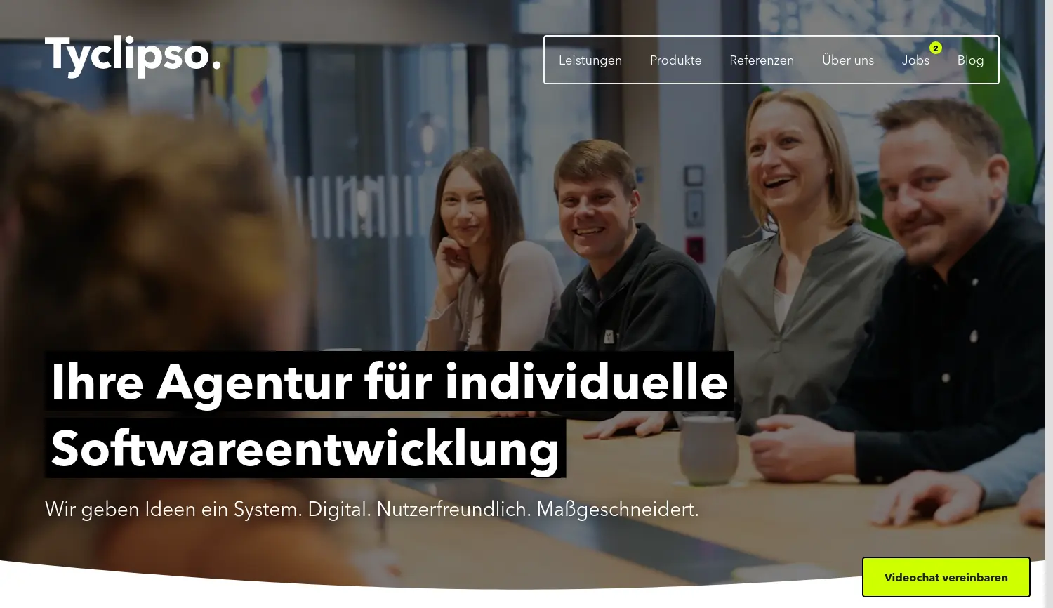 Website der Firma Tyclipso GmbH