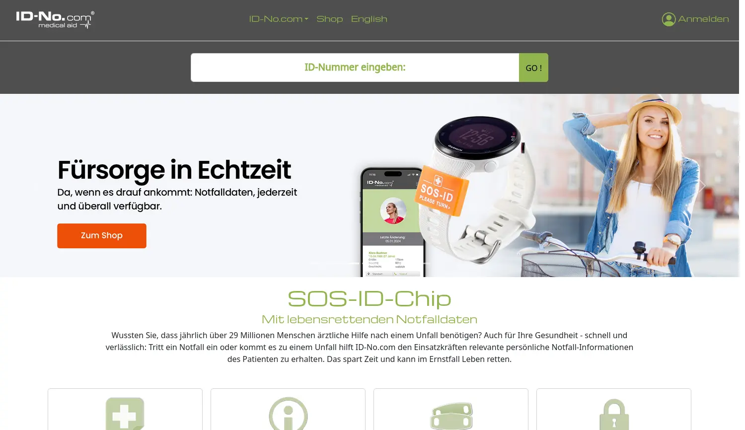 Website der Firma HB-Careloop GmbH