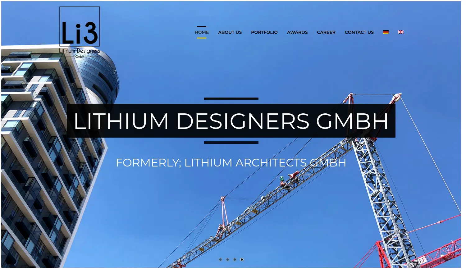 Website der Firma Lithium Designers GmbH