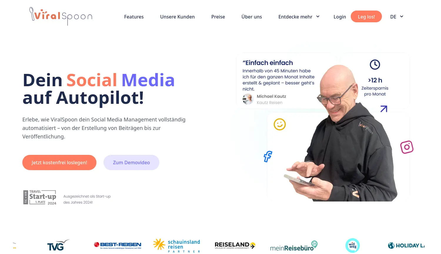 Website der Firma ViralSpoon GmbH