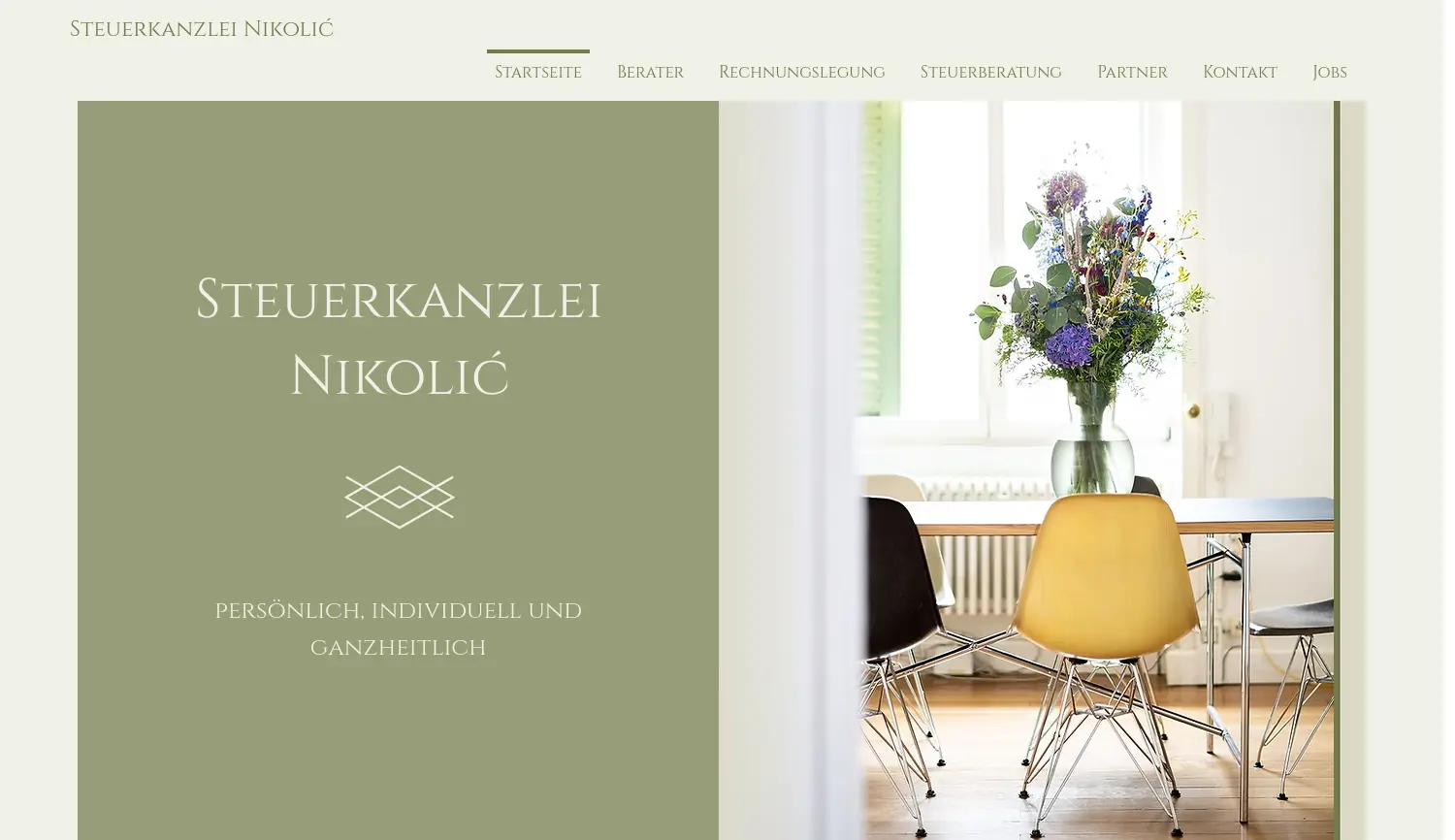 Website der Firma Steuerkanzlei Heike Nikolić Dipl. Finanzwirt (FH) / Steuerberater