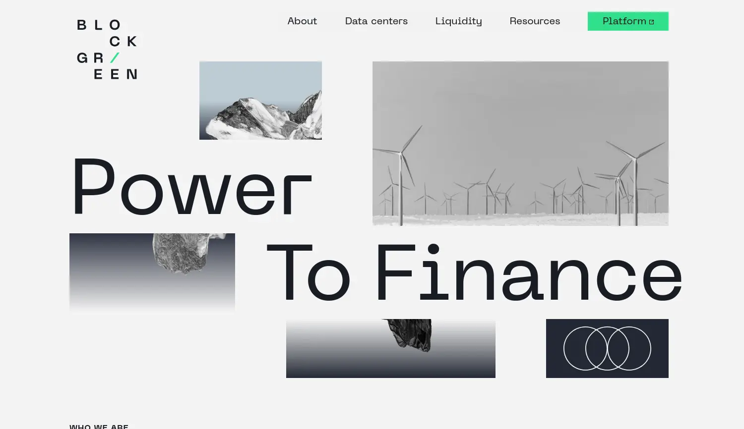 Website der Firma Block Green