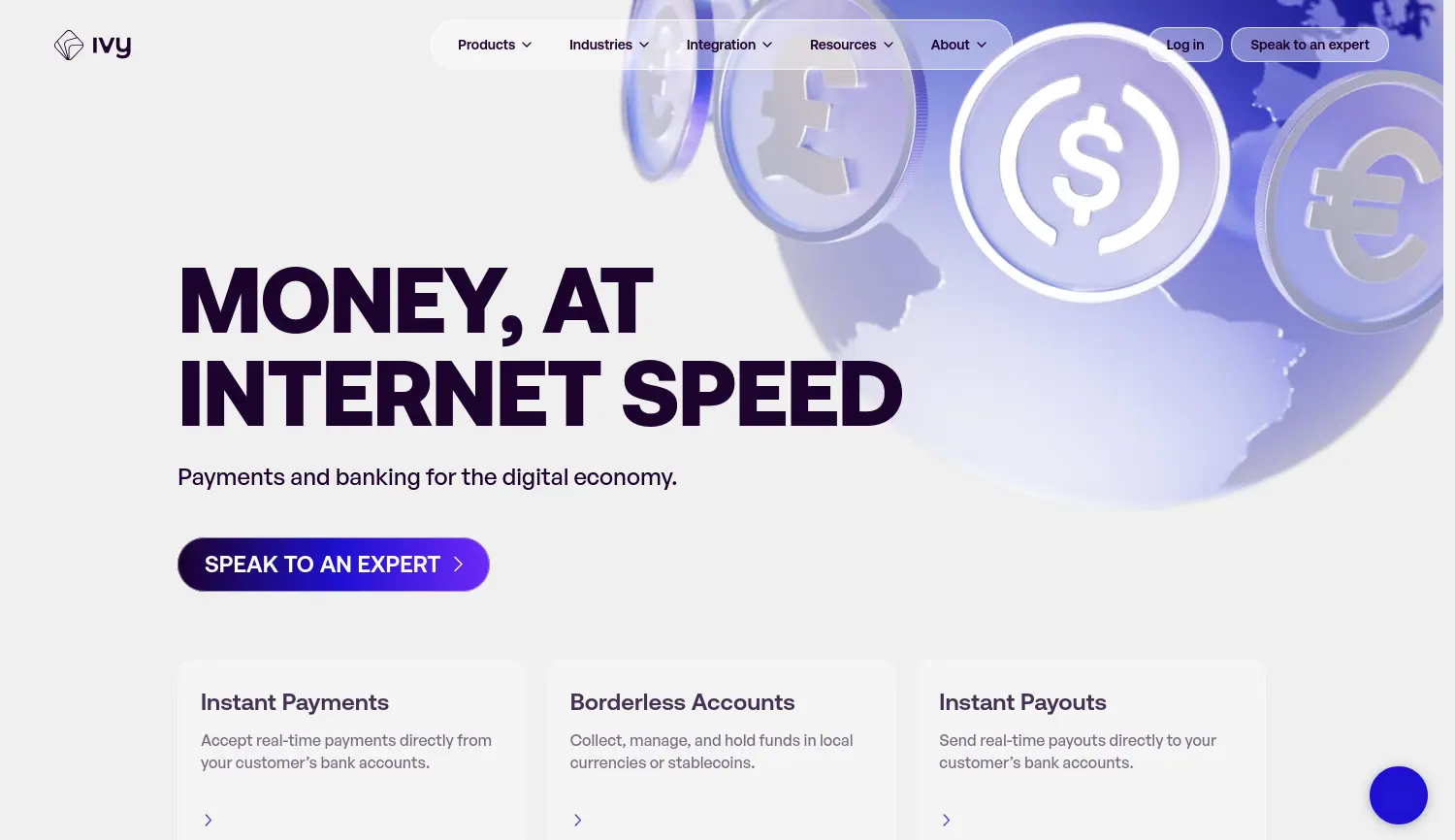 Website der Firma Ivy GmbH