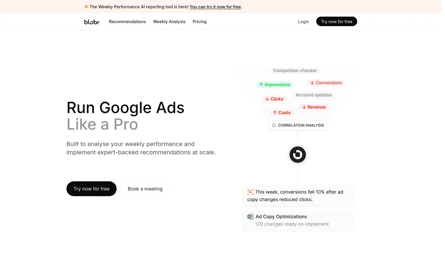 Website der Firma Blobr SAS
