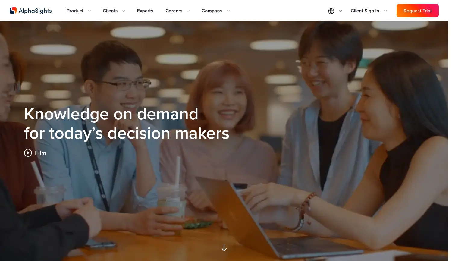 Website der Firma AlphaSights Ltd.