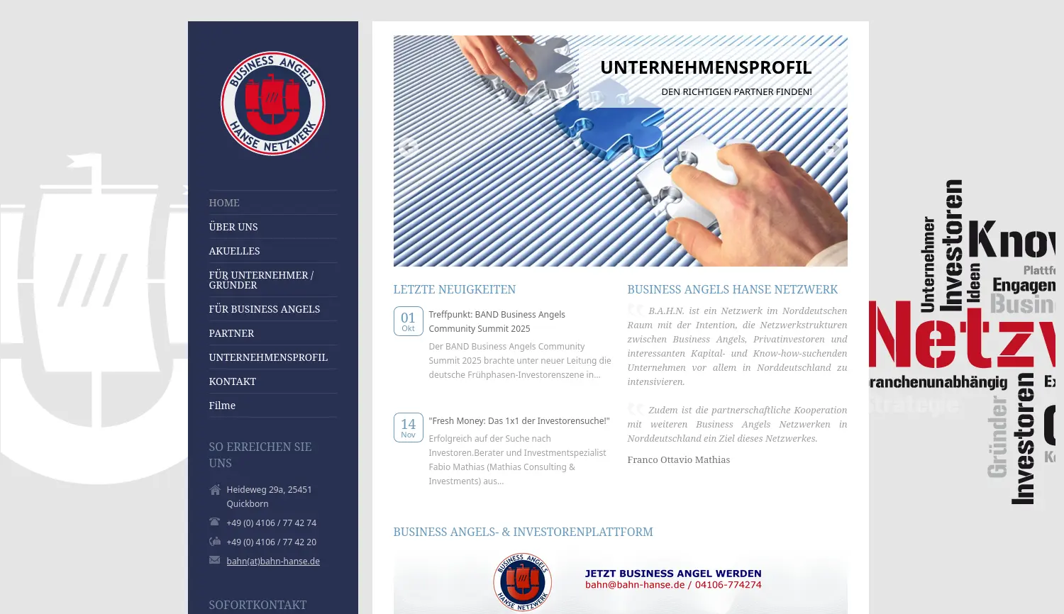 Website der Firma B.A.H.N. Finanzierungsservice e.K.