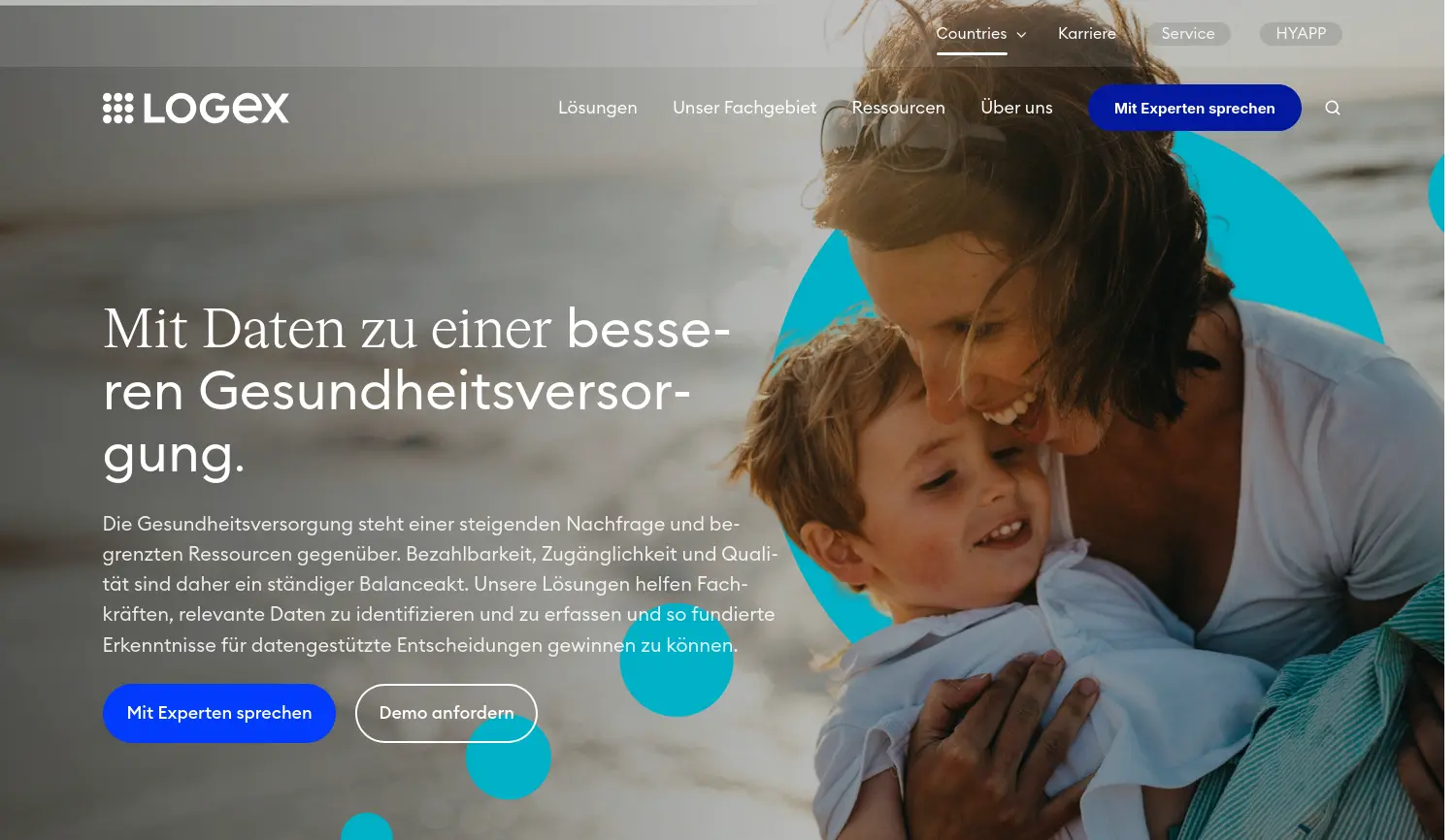 Website der Firma LOGEX