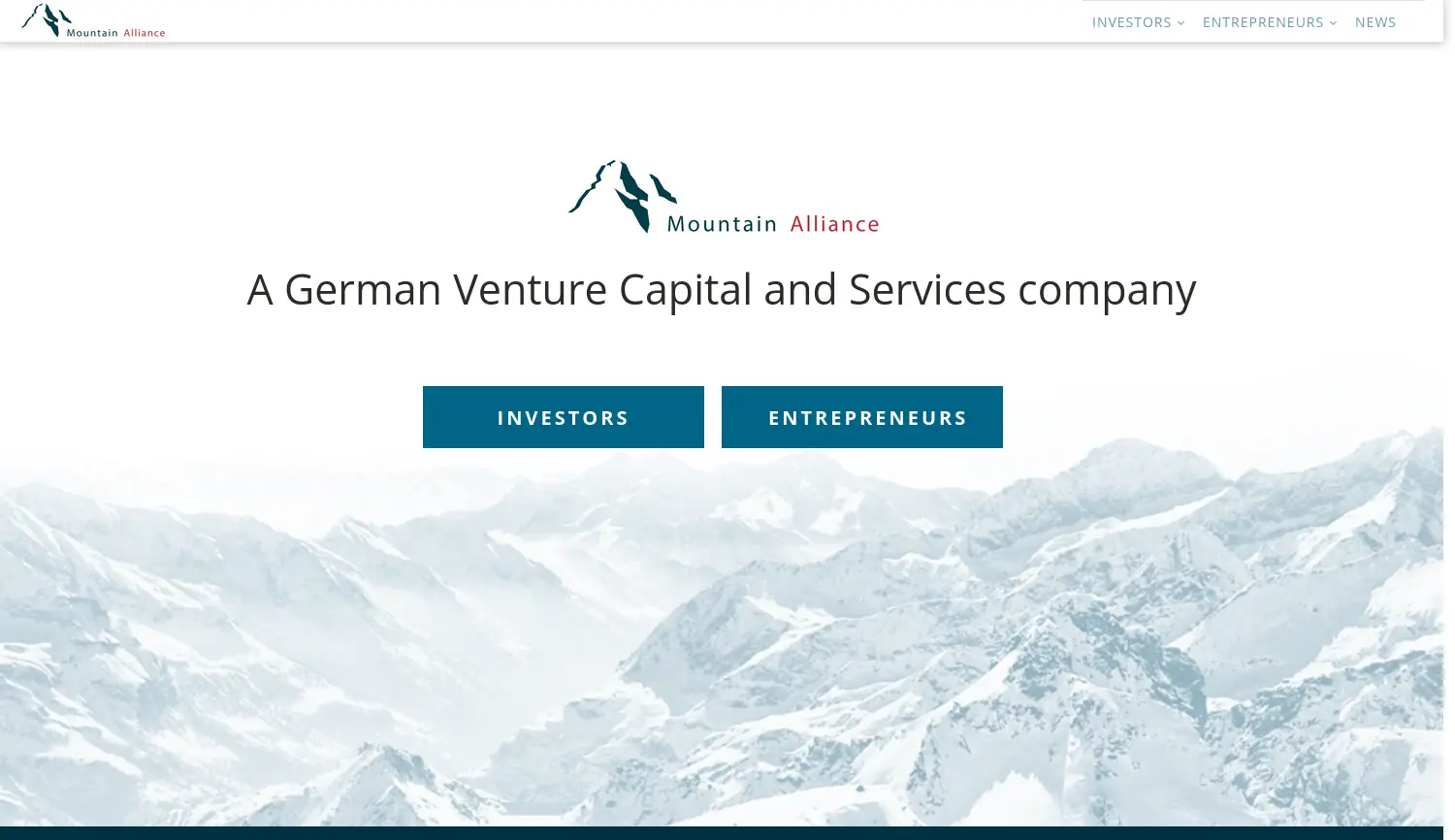 Website der Firma Mountain Alliance AG