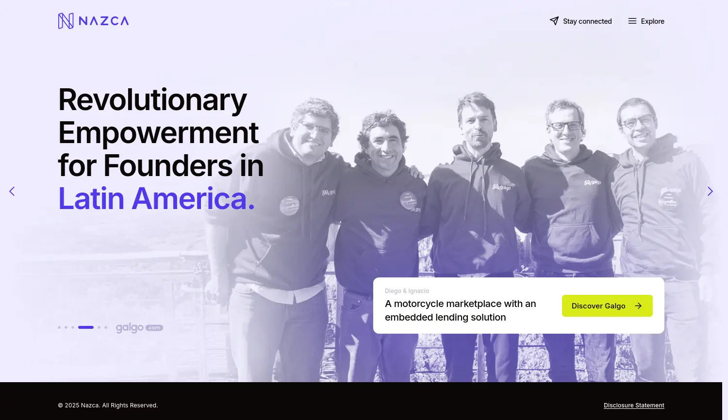 Website der Firma Nazca