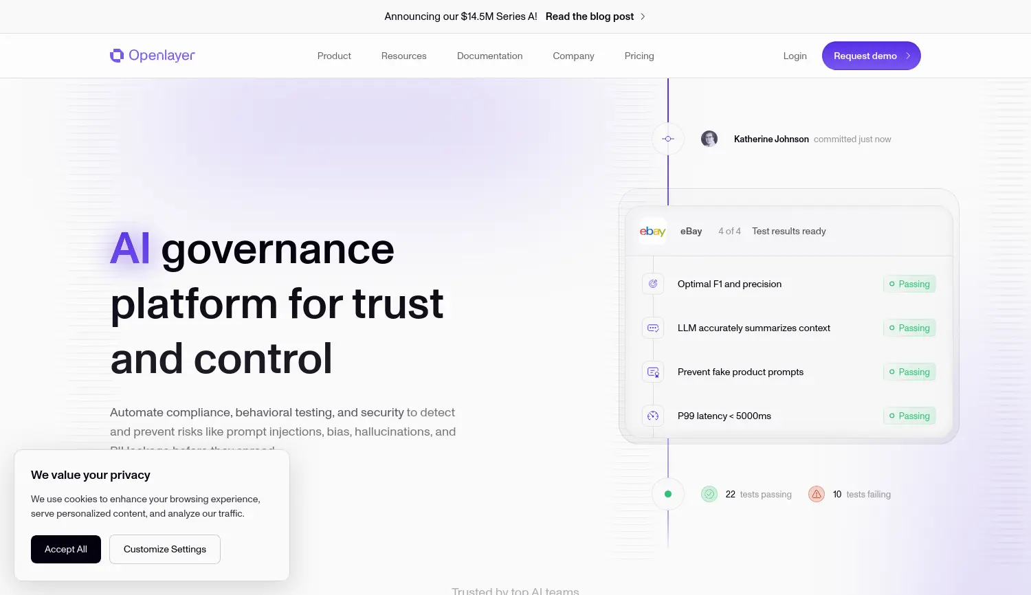 Website der Firma Openlayer